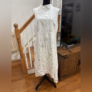 Karen Millen Curve Spot Jacquard Hi Low Dress size 14 US